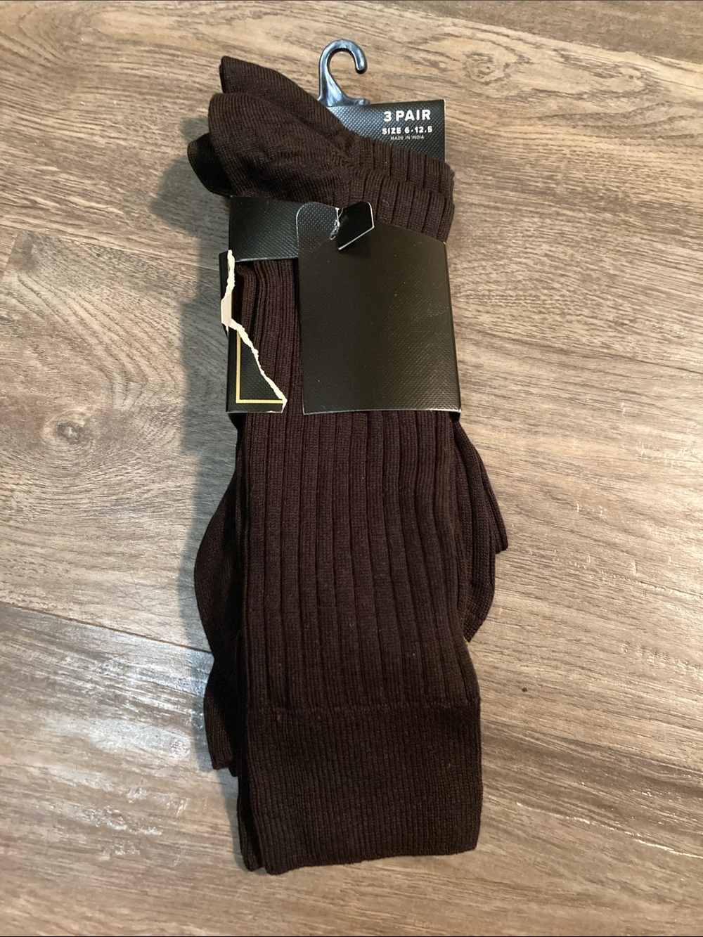 Goldtoe Heritage Canterbury Crew Ribbed Dress Socks - Brown - 2 Pair